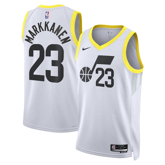 Lauri Markkanen Utah Jazz Nike Swingman Association Jersey - White