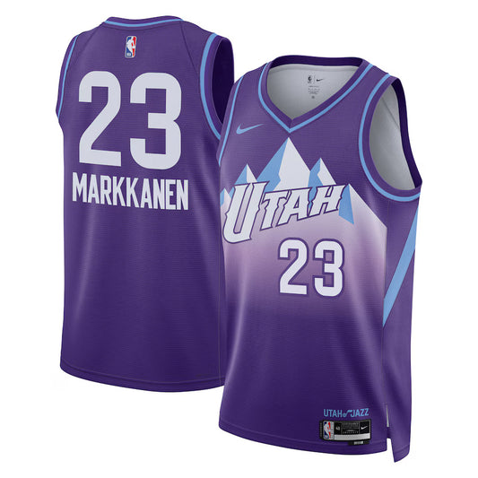 Lauri Markkanen Utah Jazz 2024/2025 Nike Swingman City Jersey - Purple
