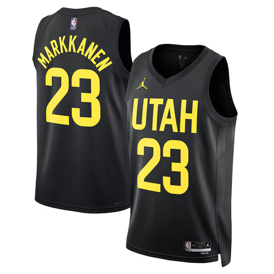 Lauri Markkanen Utah Jazz Nike Swingman Statement Jersey - Black