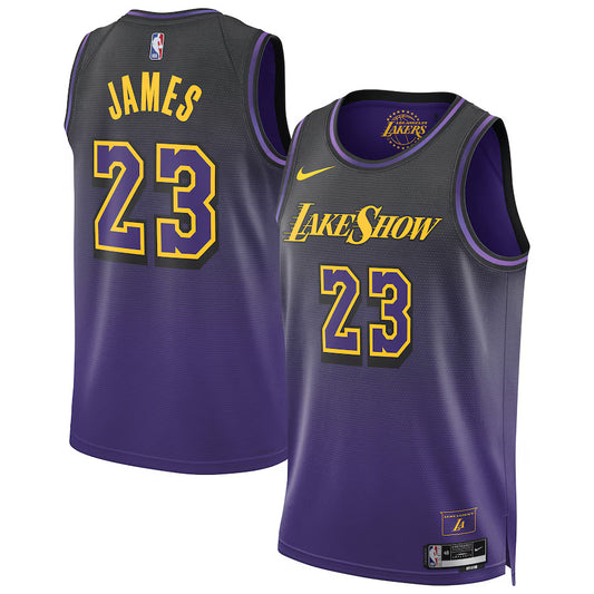 LeBron James Los Angeles Lakers 2024/2025 Nike Swingman City Jersey - Purple