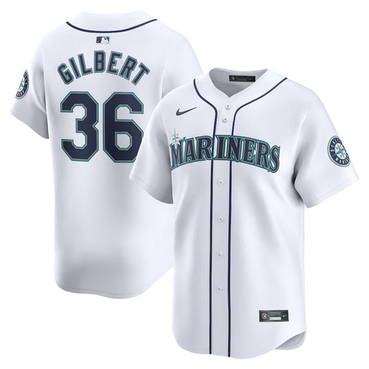 Logan Gilbert Seattle Mariners Nike Home Replica Player Jersey - White