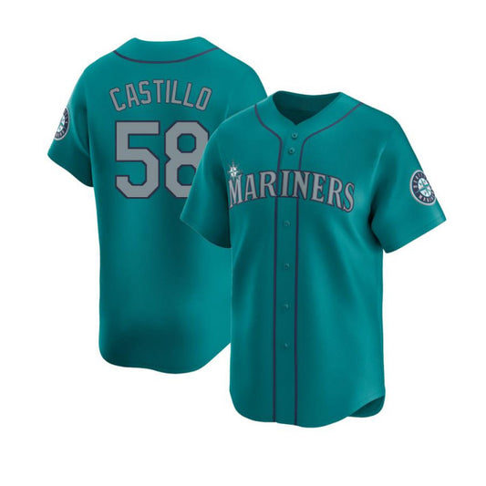 Luis Castillo Seattle Mariners Nike Alternate Limited Player Jersey - Aqua