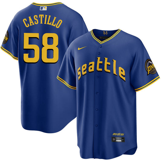 Luis Castillo Seattle Mariners Nike City Connect Limited Player Jersey - Royal