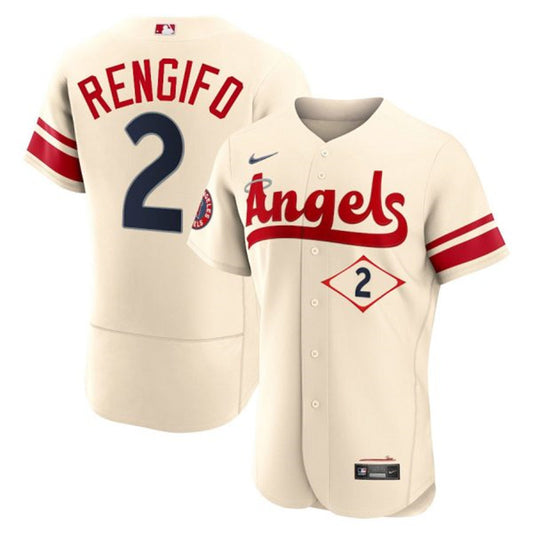 Luis Rengifo Los Angeles Angels Nike City Connect Limited Player Jersey - Cream