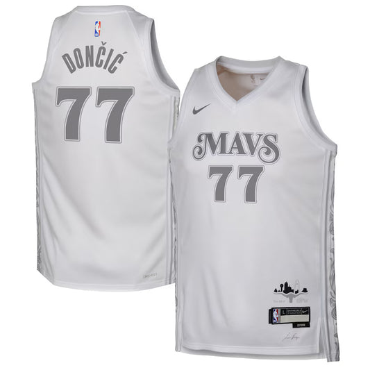 Luka Dončić Dallas Mavericks Throwback Player Jersey - White