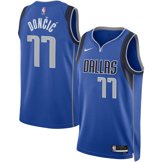 Luka Dončić Dallas Mavericks Throwback Player Jersey - Blue