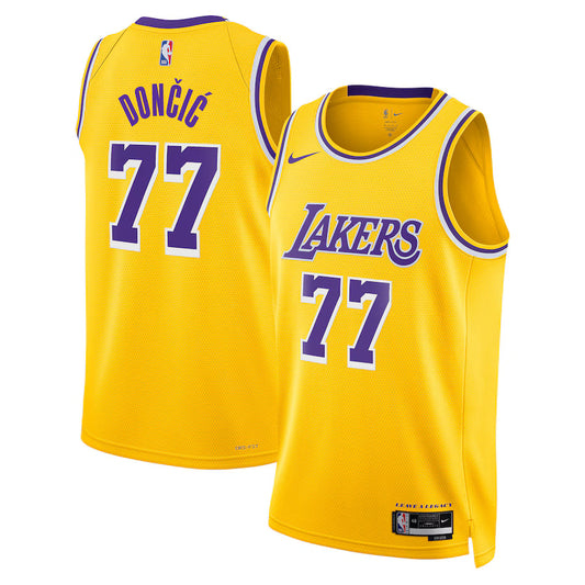 Luka Dončić Los Angeles Lakers Nike Swingman Icon Jersey - Gold