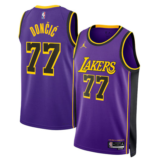 Luka Dončić Los Angeles Lakers Nike Swingman Statement Jersey - Purple