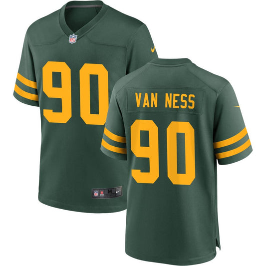 Lukas Van Ness Green Bay Packers Nike Alternate Game Player Jersey - Green