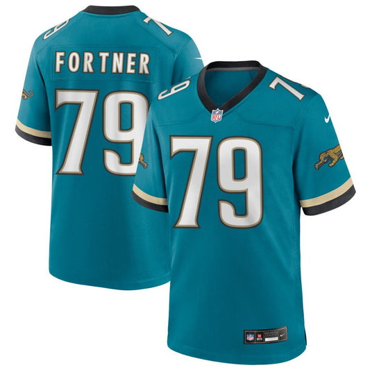 Luke Fortner Jacksonville Jaguars Nike Prowler Throwback Game Player Jersey - Teal