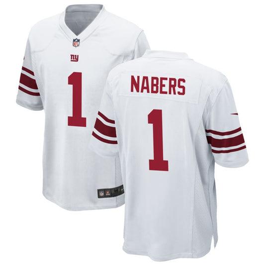 Malik Nabers New York Giants Nike Game Player Jersey - White