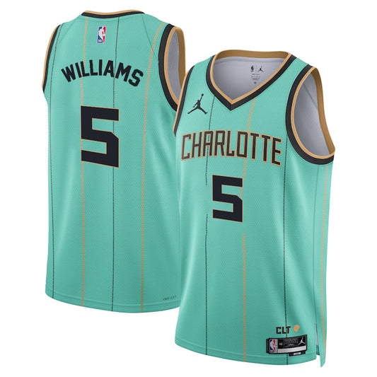 Mark Williams Charlotte Hornets 2024/2025 Nike Swingman City Jersey - Mint