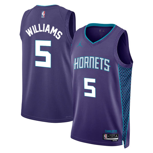 Mark Williams Charlotte Hornets Nike Swingman Statement Jersey - Purple