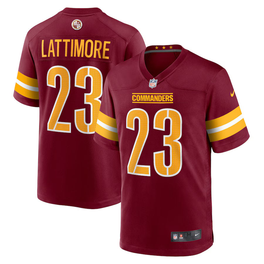 Marshon Lattimore Washington Commanders Nike Game Player Jersey - Burgundy