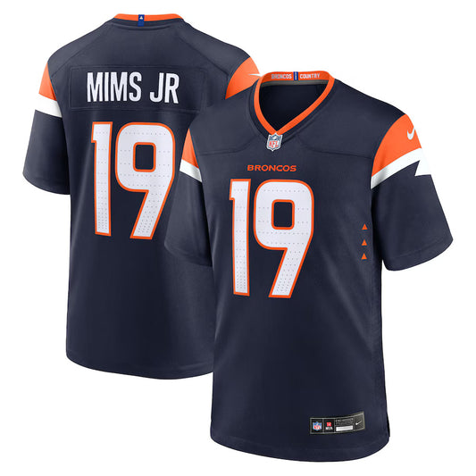 Marvins Mims Jr. Denver Broncos Nike Alternate Game Player Jersey - Navy