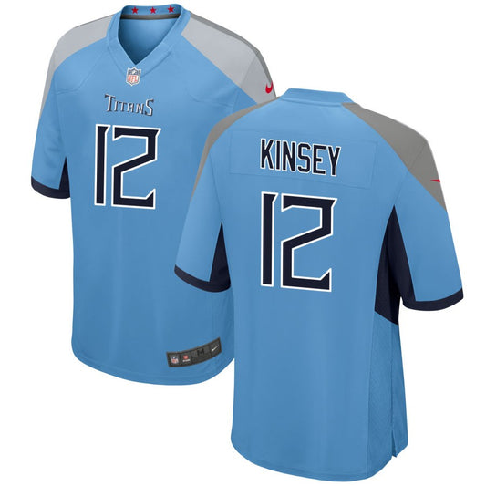 Mason Kinsey Tennessee Titans Nike Alternate Game Player Jersey - Light Blue
