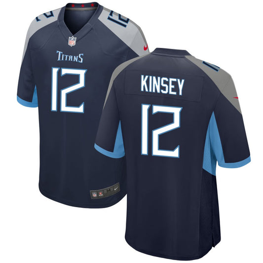 Mason Kinsey Tennessee Titans Nike Game Player Jersey - Navy