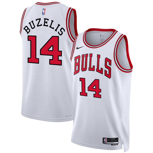 Matas Buzelis Chicago Bulls Nike Swingman Association Jersey - White