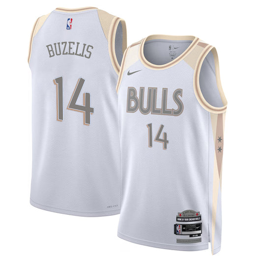 Matas Buzelis Chicago Bulls 2024/2025 Nike Swingman City Jersey - White