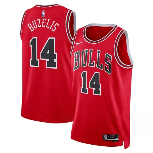 Matas Buzelis Chicago Bulls Nike Swingman Icon Jersey - Red