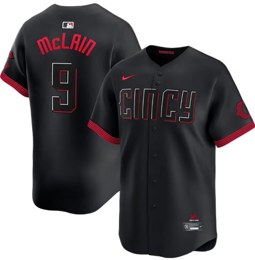 Matt McLain Cincinnati Reds Nike City Connect Limited Player Jersey - Black