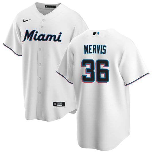 Matt Mervis Miami Marlins Nike Home Replica Player Jersey - White