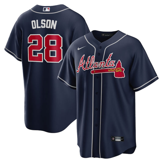 Matt Olson Atlanta Braves Nike Alternate Limited Player Jersey - Navy