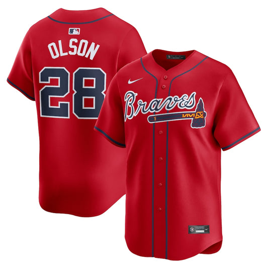 Matt Olson Atlanta Braves Nike Alternate Limited Player Jersey - Red
