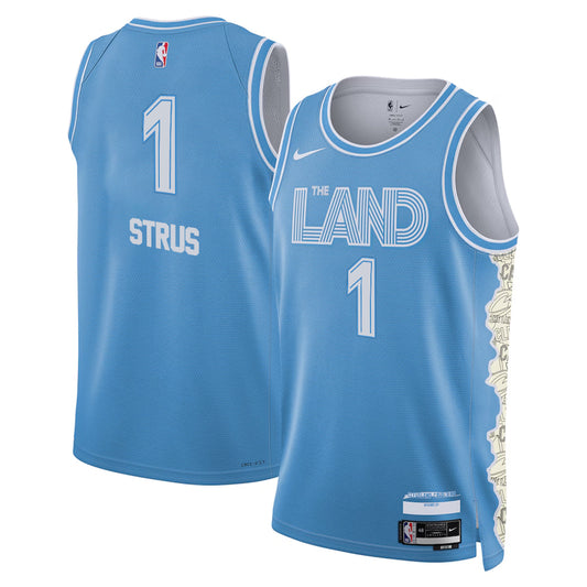Max Strus Cleveland Cavaliers 2024/2025 Nike Swingman City Jersey - Blue