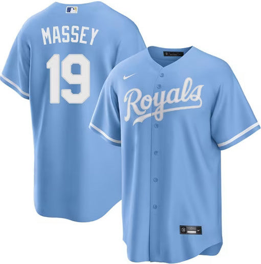 Michael Massey Kansas City Royals Nike Alternate Limited Player Jersey - Light Blue