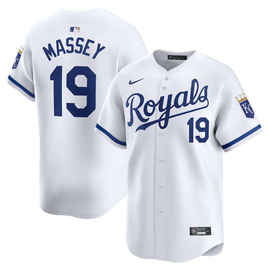 Michael Massey Kansas City Royals Nike Home Replica Player Jersey - White