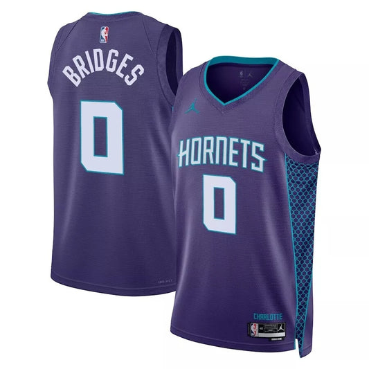 Miles Bridges Charlotte Hornets Nike Swingman Statement Jersey - Purple