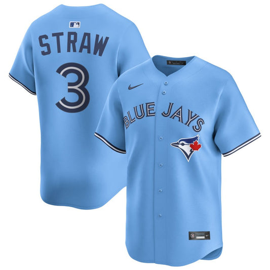 Myles Straw Toronto Blue Jays Nike Alternate Limited Player Jersey - Light Blue
