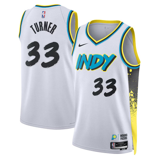 Myles Turner Indiana Pacers 2024/2025 Nike Swingman City Jersey - White