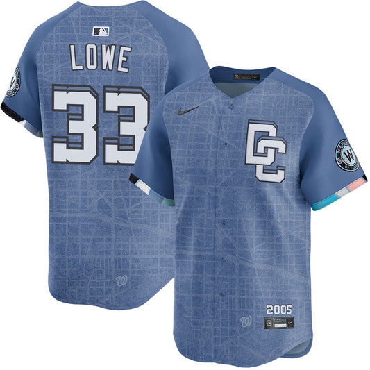 Nathaniel Lowe Washington Nationals 2025 Nike City Connect Limited Player Jersey - Blue
