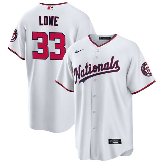 Nathaniel Lowe Washington Nationals Nike Home Replica Player Jersey - White