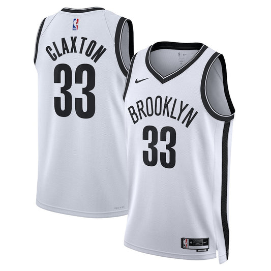 Nic Claxton Brooklyn Nets Nike Swingman Association Jersey - White
