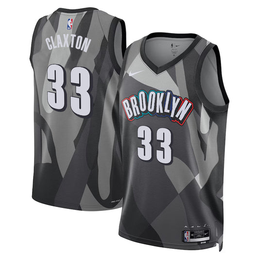 Nic Claxton Brooklyn Nets 2024/2025 Nike Swingman City Jersey - Gray