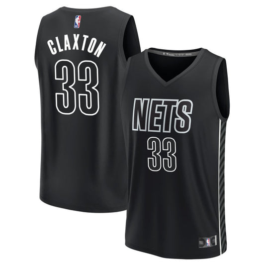 Nic Claxton Brooklyn Nets Nike Swingman Statement Jersey - Black