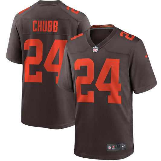 Nick Chubb Cleveland Browns Nike Alternate Game Player Jersey - Brown