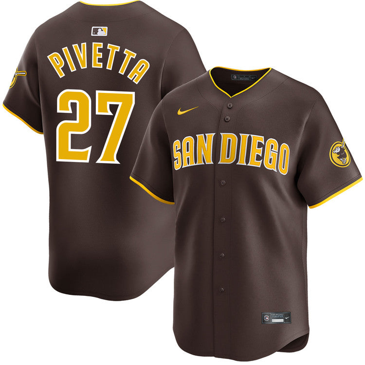 Nick Pivetta San Diego Padres Nike Alternate Limited Player Jersey - Brown