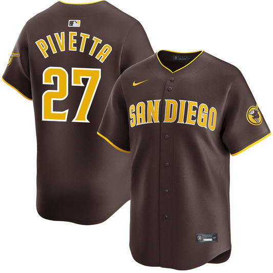 Nick Pivetta San Diego Padres Nike Alternate Limited Player Jersey - Brown