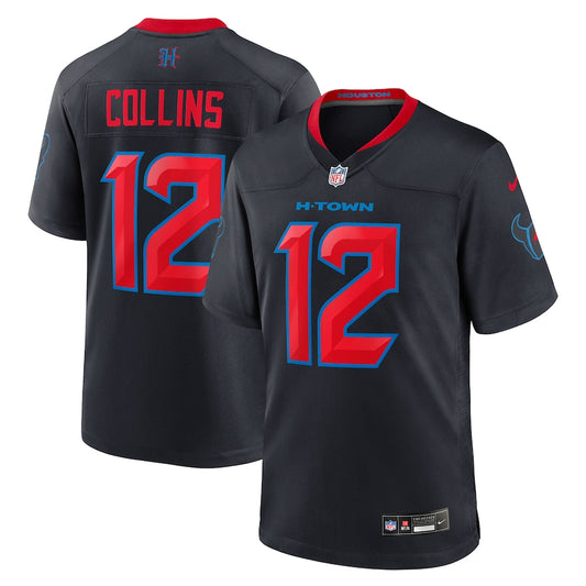 Nico Collins Houston Texans Nike 2nd Alternate Game Player Jersey - Navy