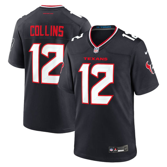Nico Collins Houston Texans Nike Game Player Jersey - Navy