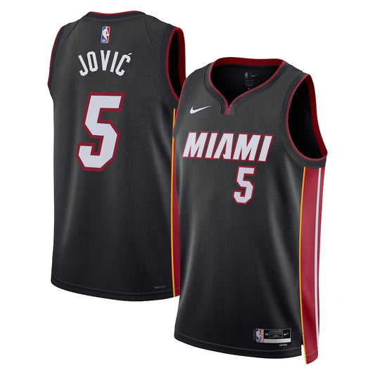 Nikola Jović Miami Heat Nike Swingman Icon Jersey - Black