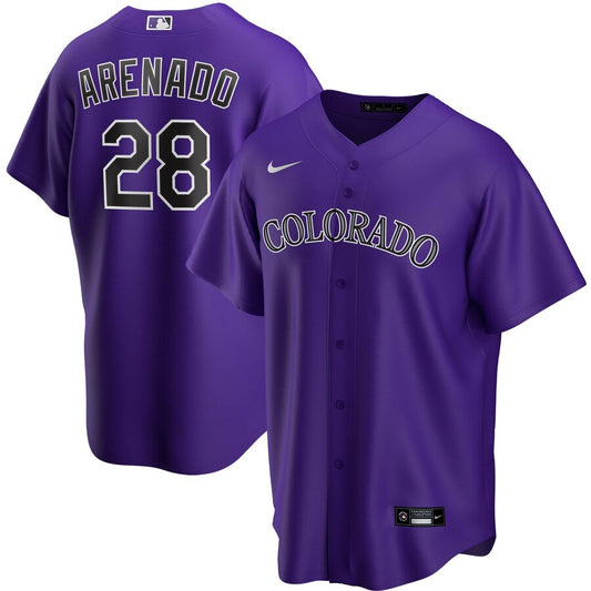 Nolan Arenado Colorado Rockies Nike Alternate Limited Player Jersey - Purple