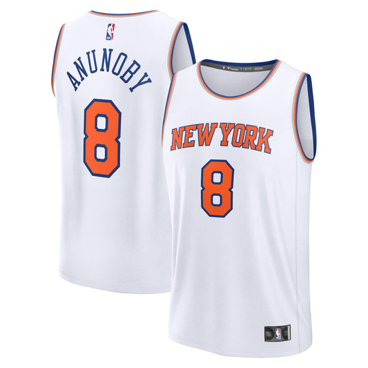 OG Anunoby New York Knicks Nike Swingman Association Jersey - White