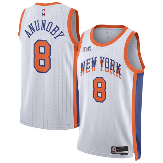 OG Anunoby New York Knicks 2024/2025 Nike Swingman City Jersey - White