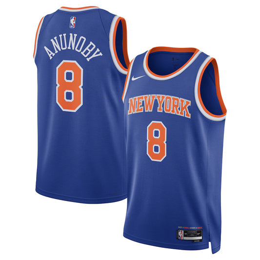 OG Anunoby New York Knicks Nike Swingman Icon Jersey - Blue