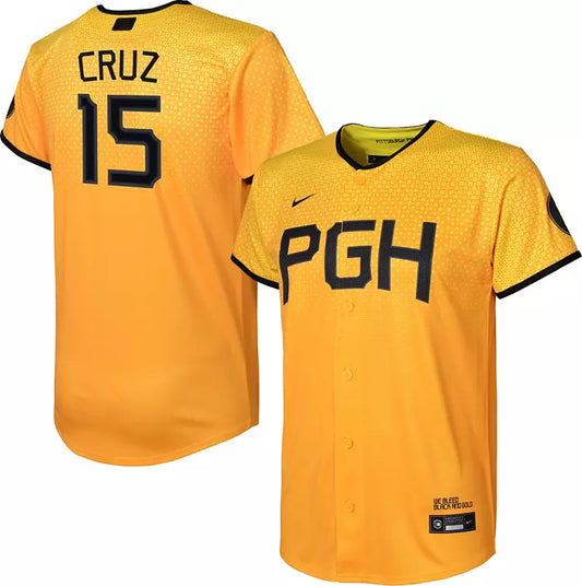 Oneil Cruz Pittsburgh Pirates Nike City Connect Limited Player Jersey - Gold